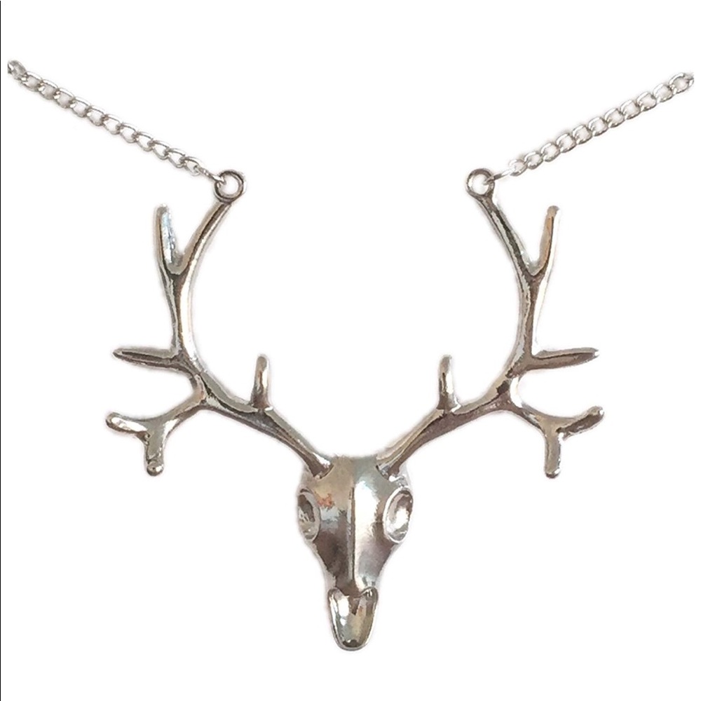 Deer skull necklace